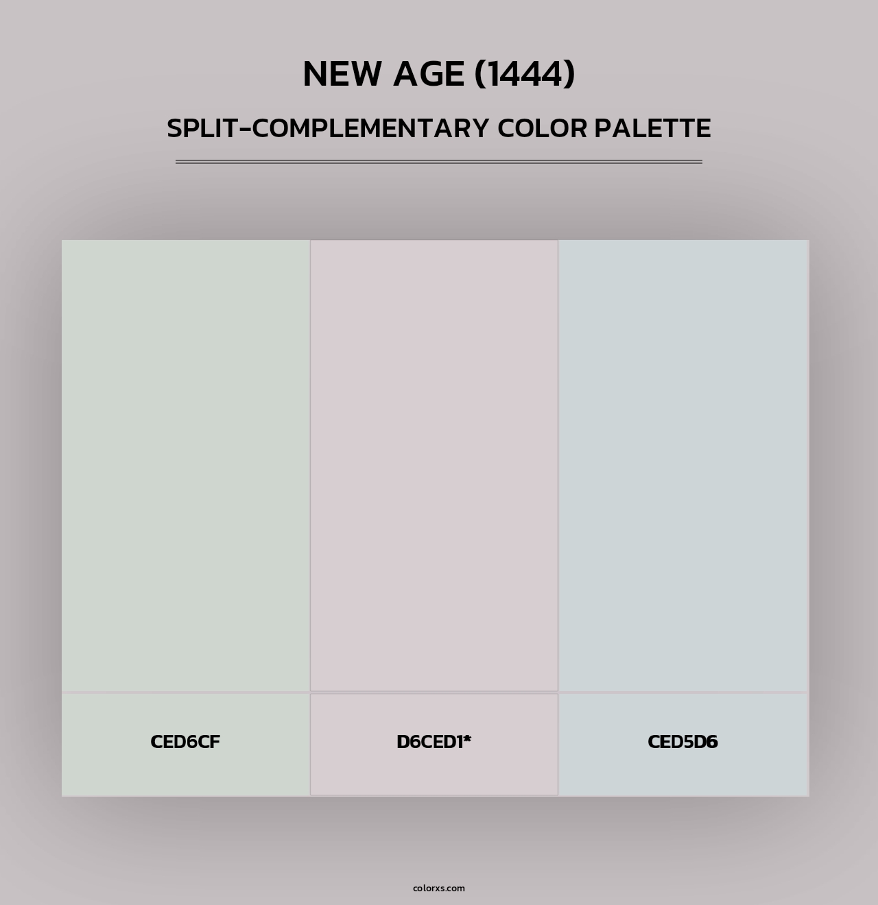 New Age (1444) - Split-Complementary Color Palette