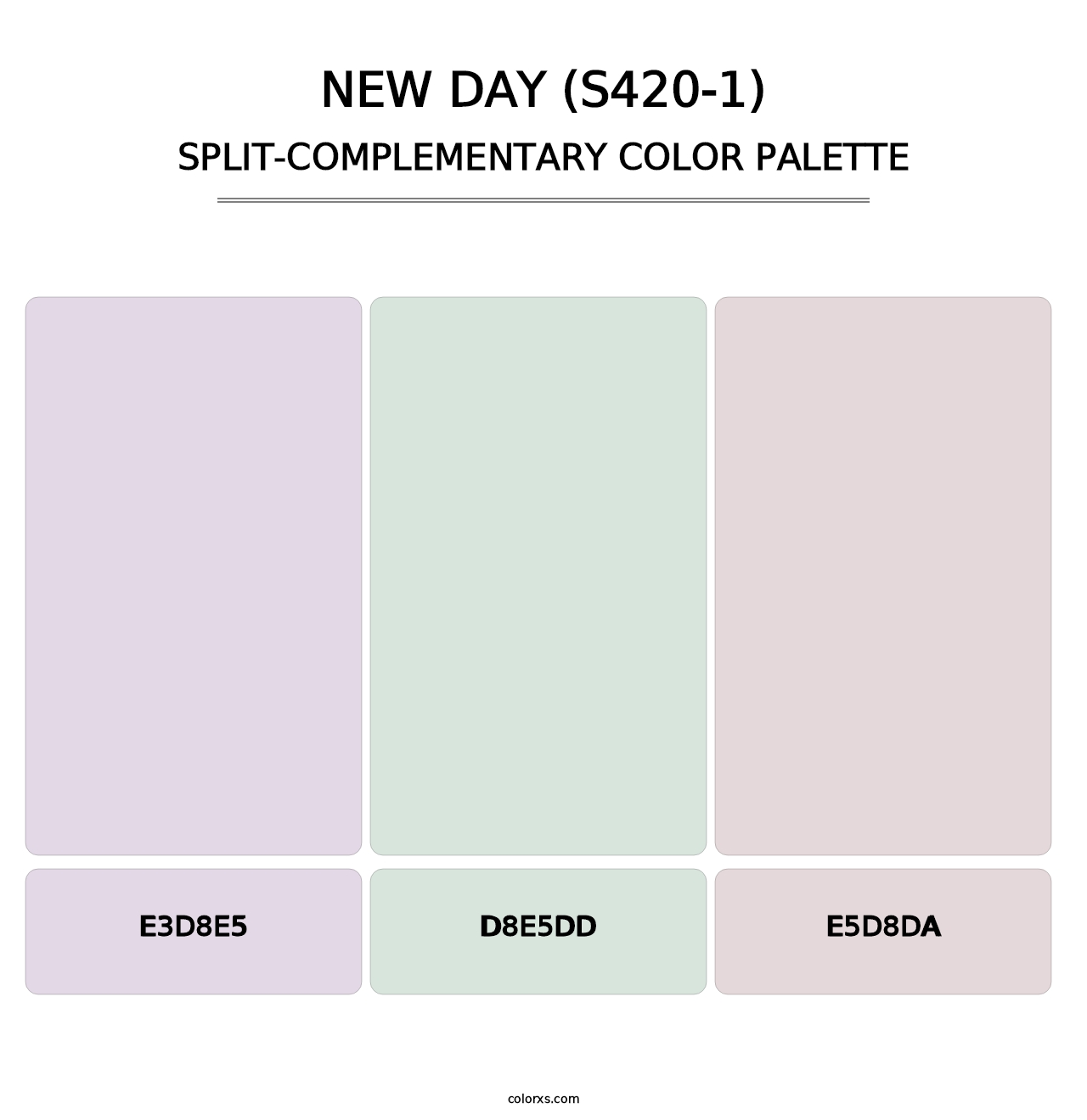 New Day (S420-1) - Split-Complementary Color Palette