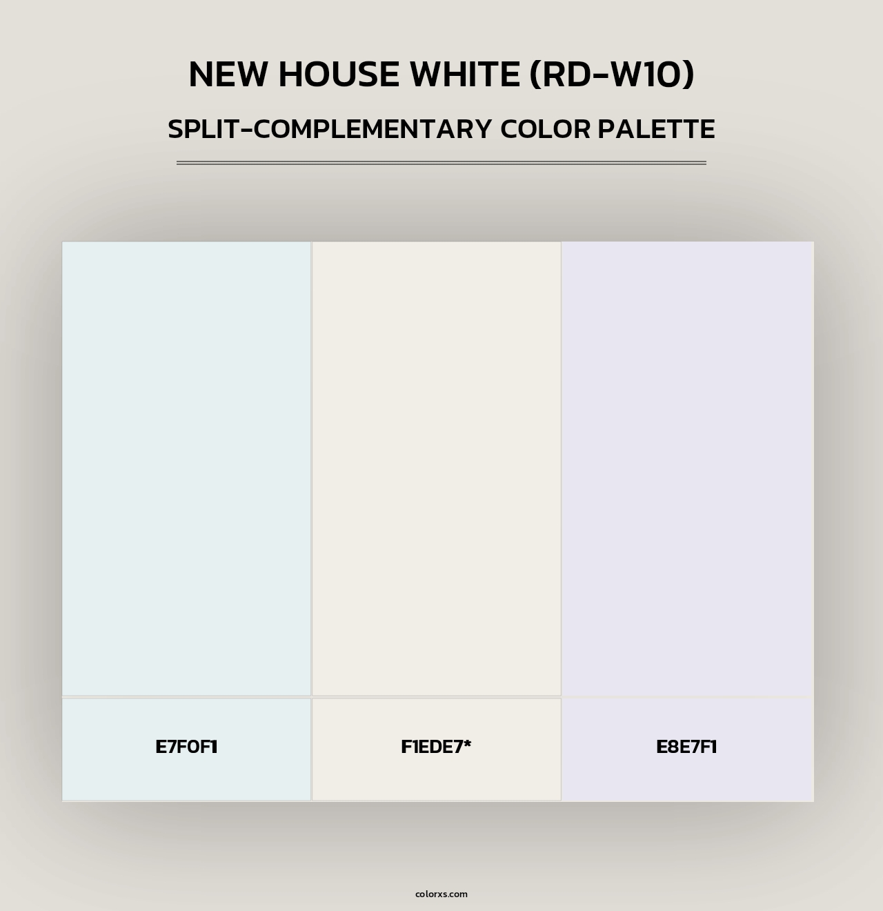 New House White (RD-W10) - Split-Complementary Color Palette