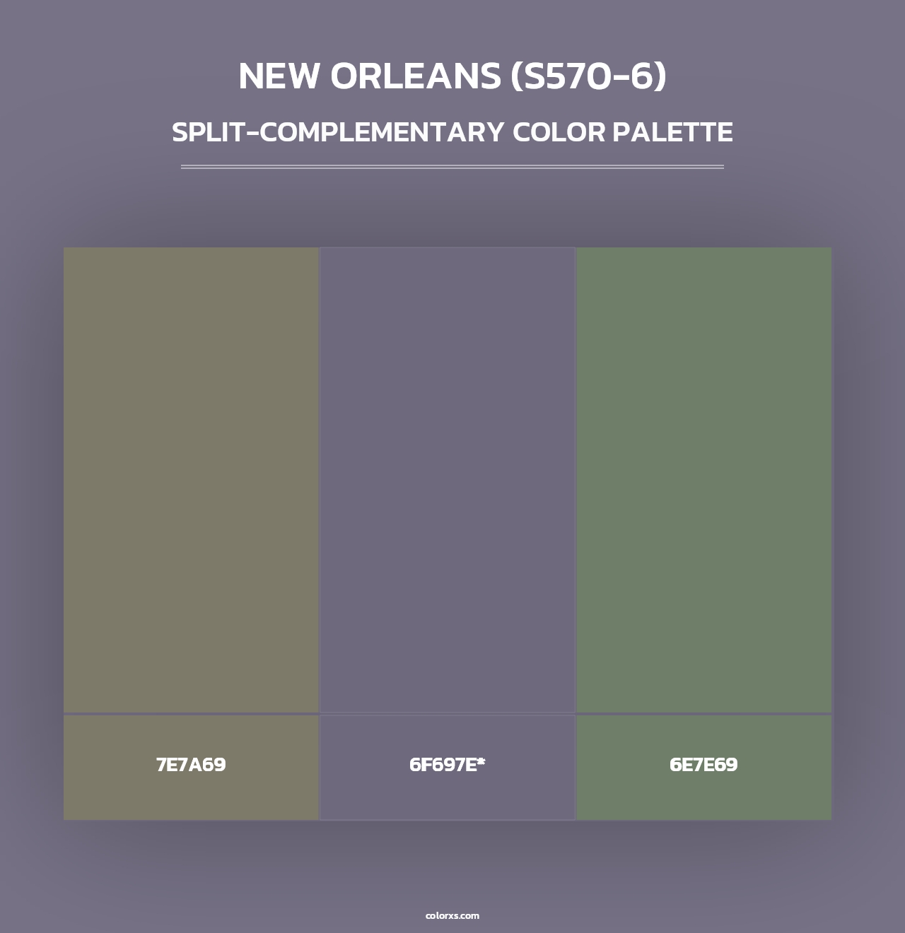 New Orleans (S570-6) - Split-Complementary Color Palette
