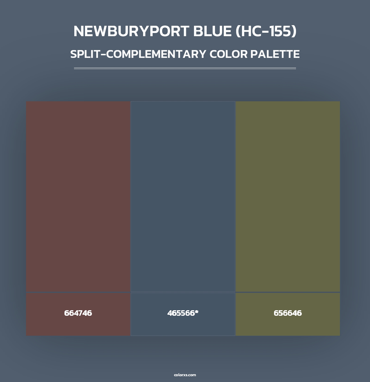 Newburyport Blue (HC-155) - Split-Complementary Color Palette