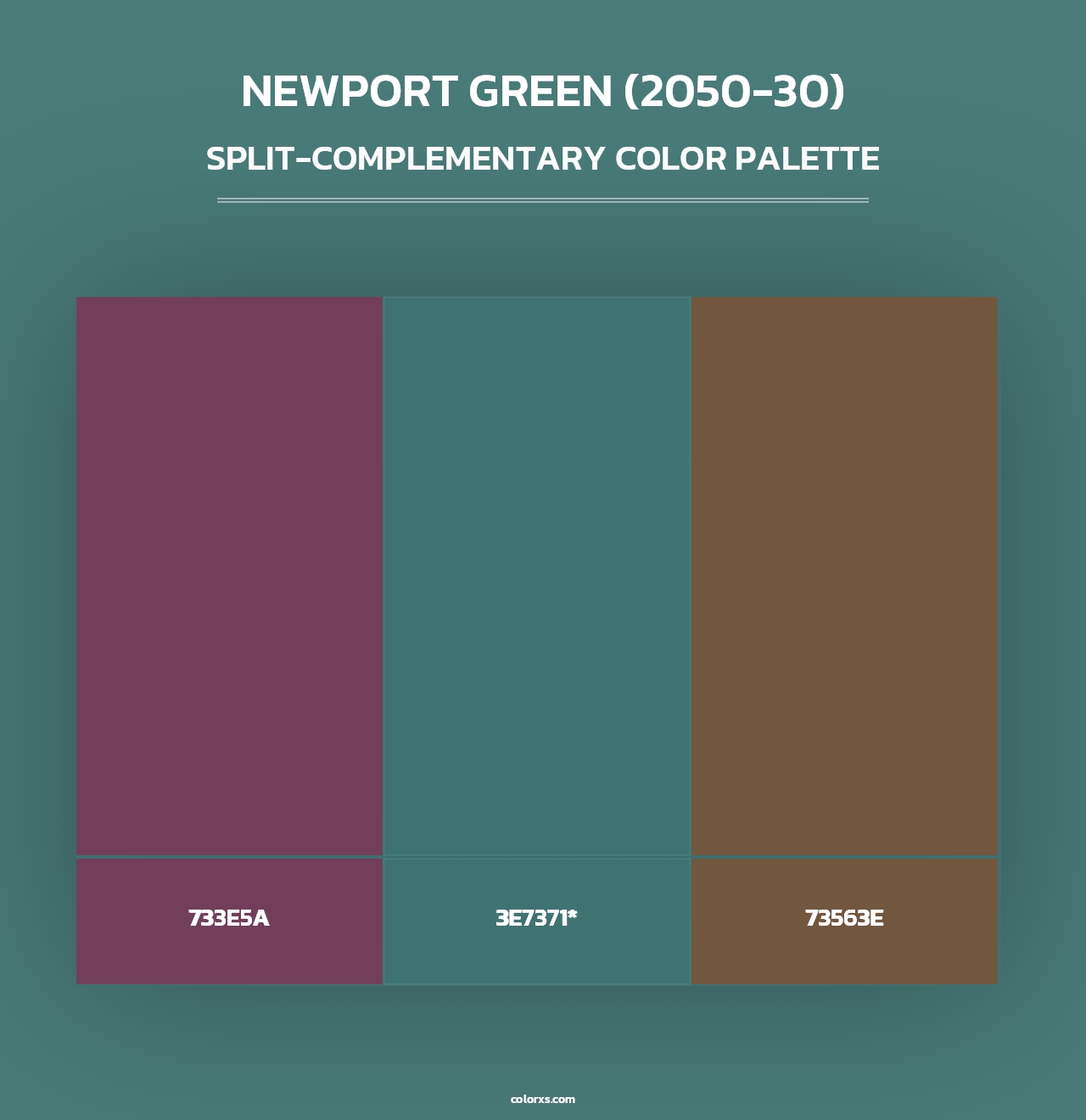Newport Green (2050-30) - Split-Complementary Color Palette