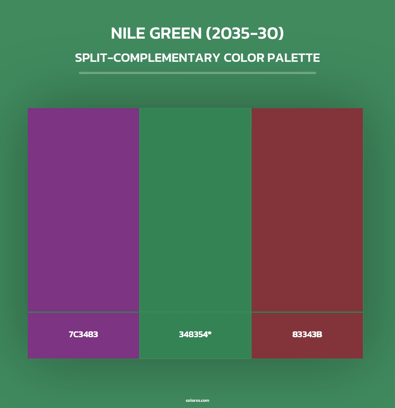 Nile Green (2035-30) - Split-Complementary Color Palette