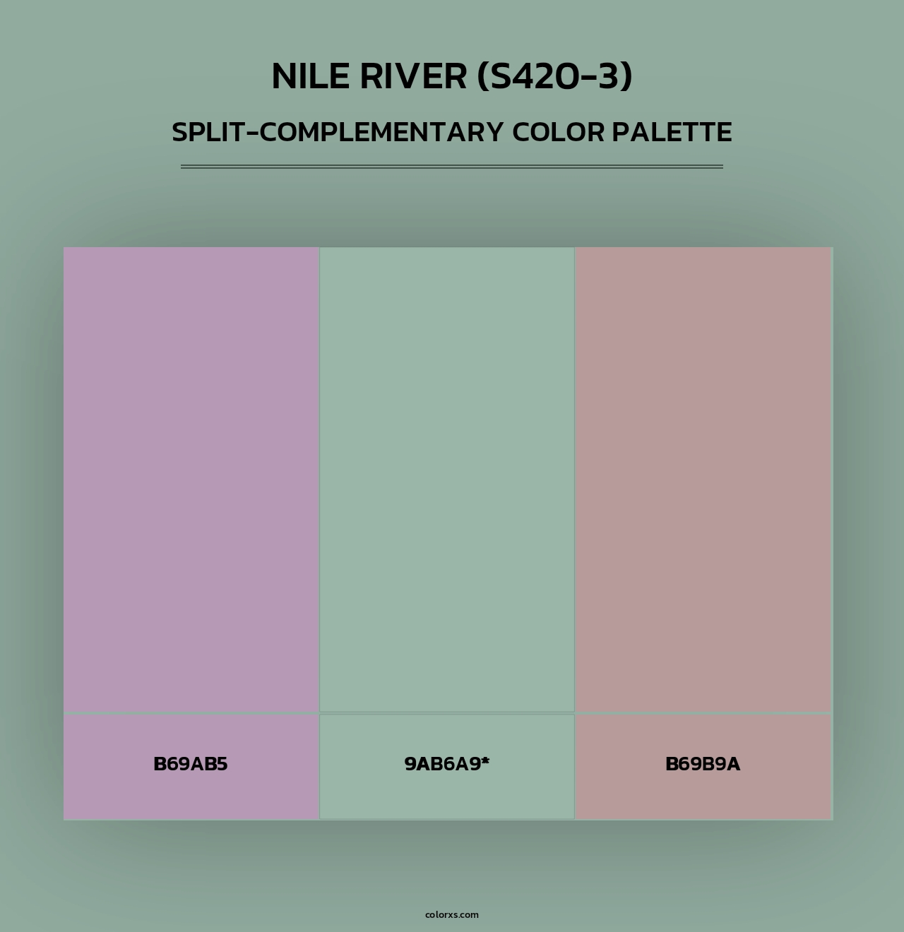 Nile River (S420-3) - Split-Complementary Color Palette