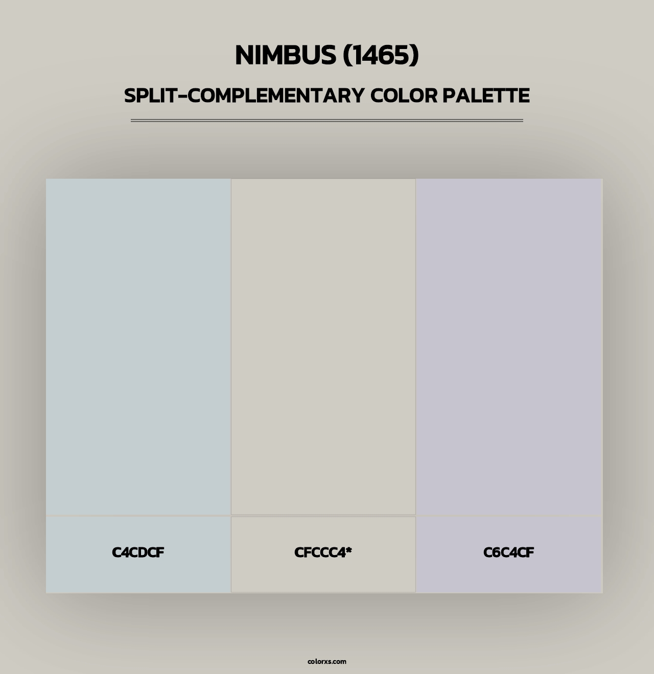 Nimbus (1465) - Split-Complementary Color Palette