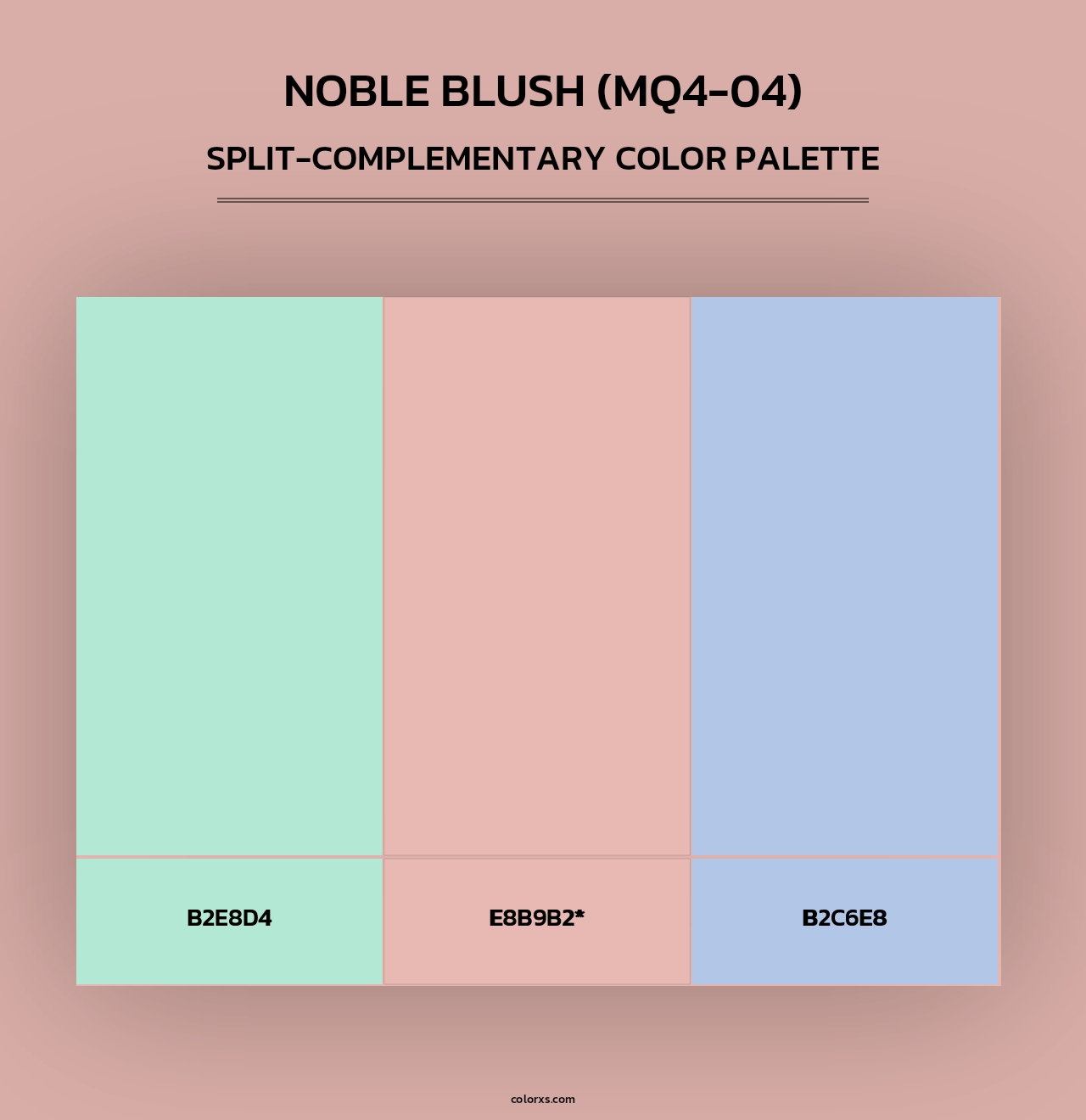 Noble Blush (MQ4-04) - Split-Complementary Color Palette