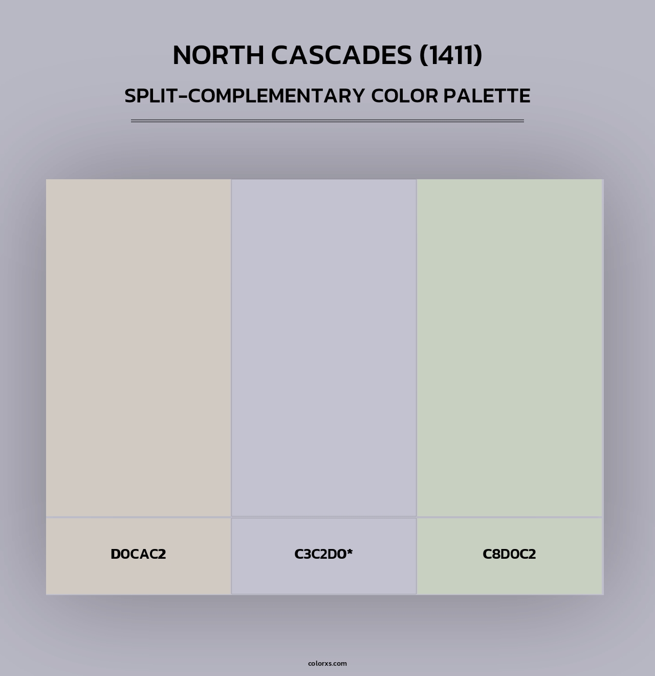 North Cascades (1411) - Split-Complementary Color Palette