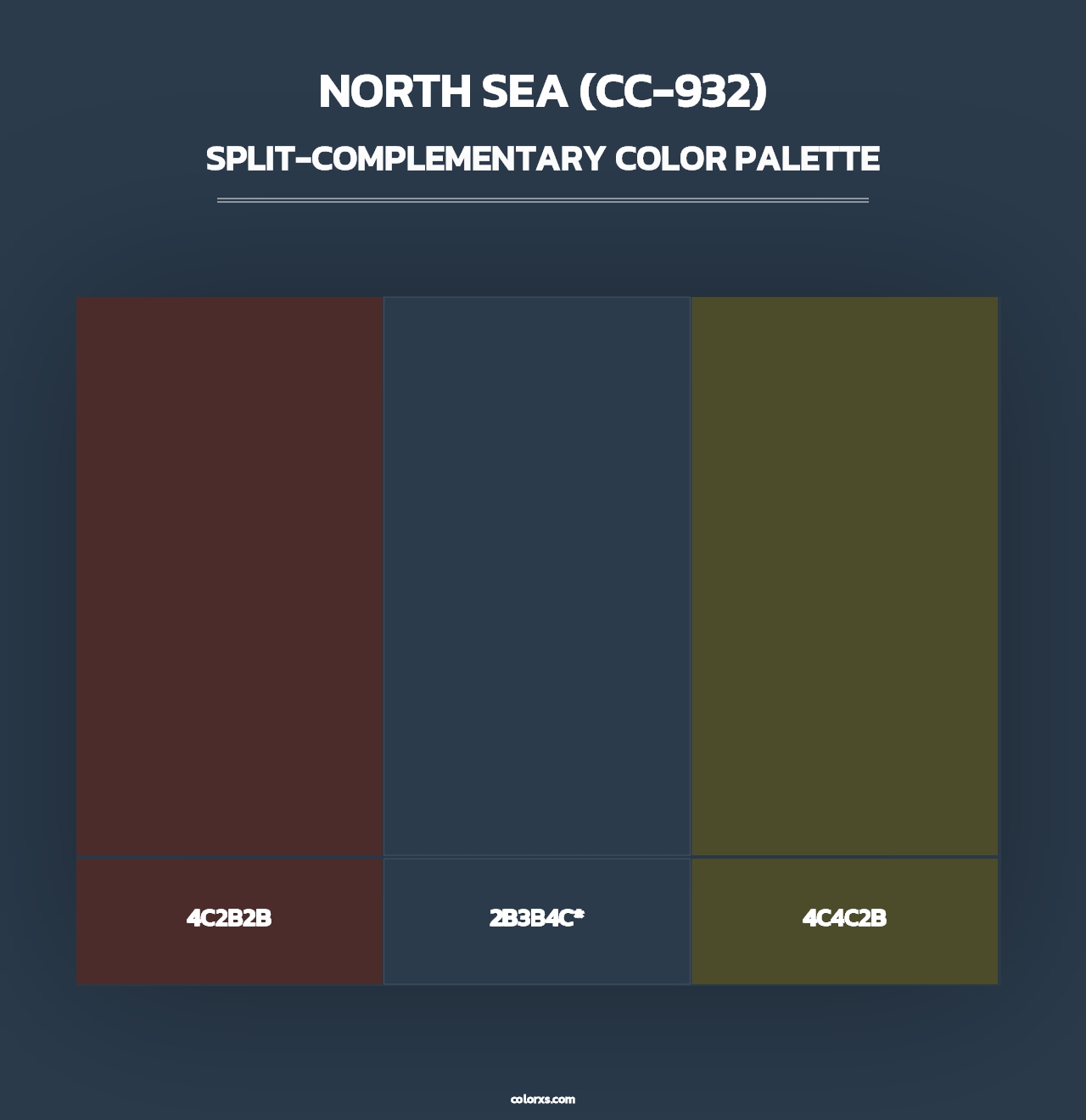 North Sea (CC-932) - Split-Complementary Color Palette