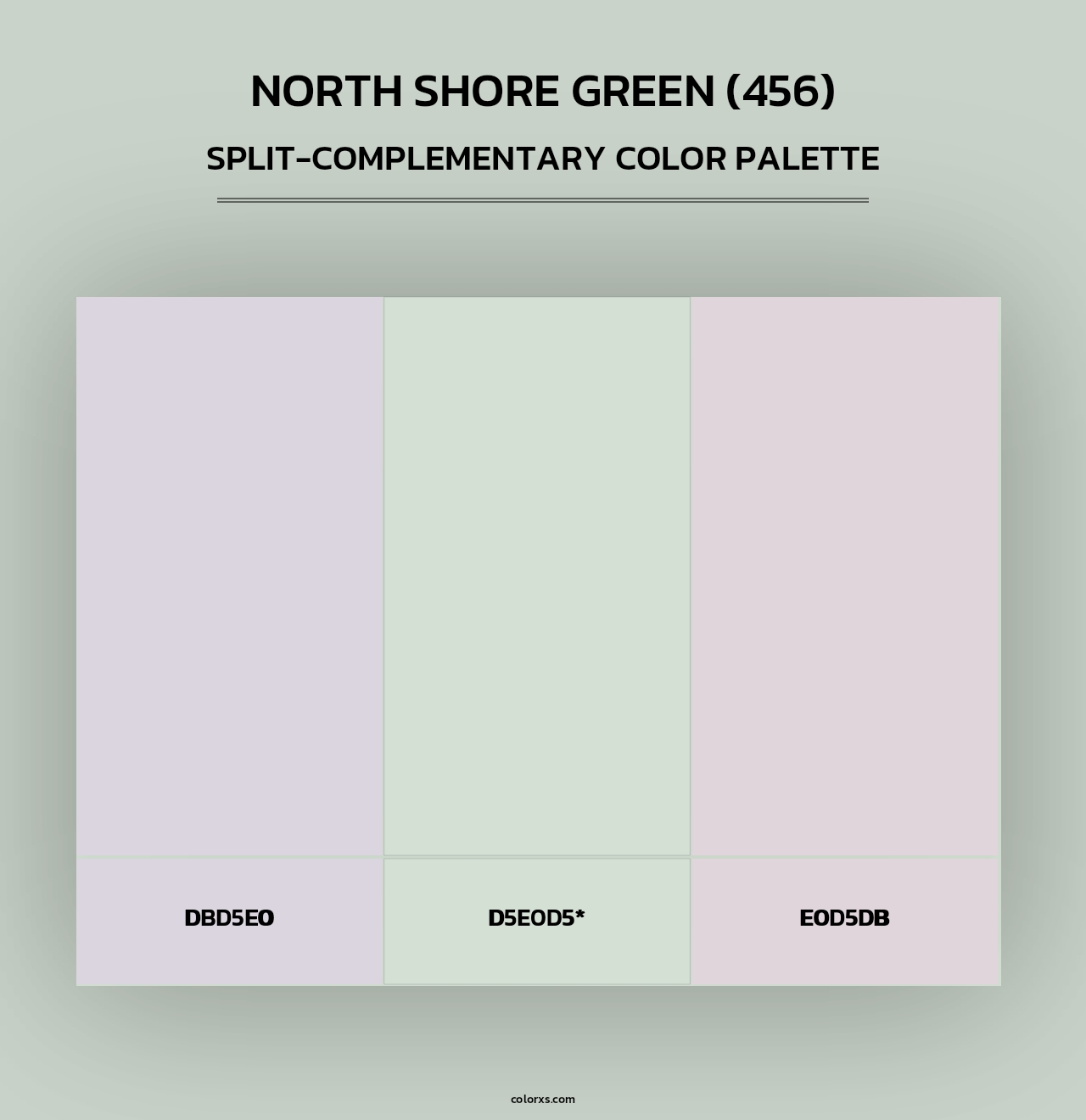 North Shore Green (456) - Split-Complementary Color Palette