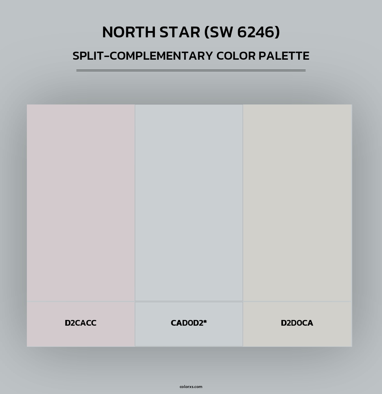 North Star (SW 6246) - Split-Complementary Color Palette
