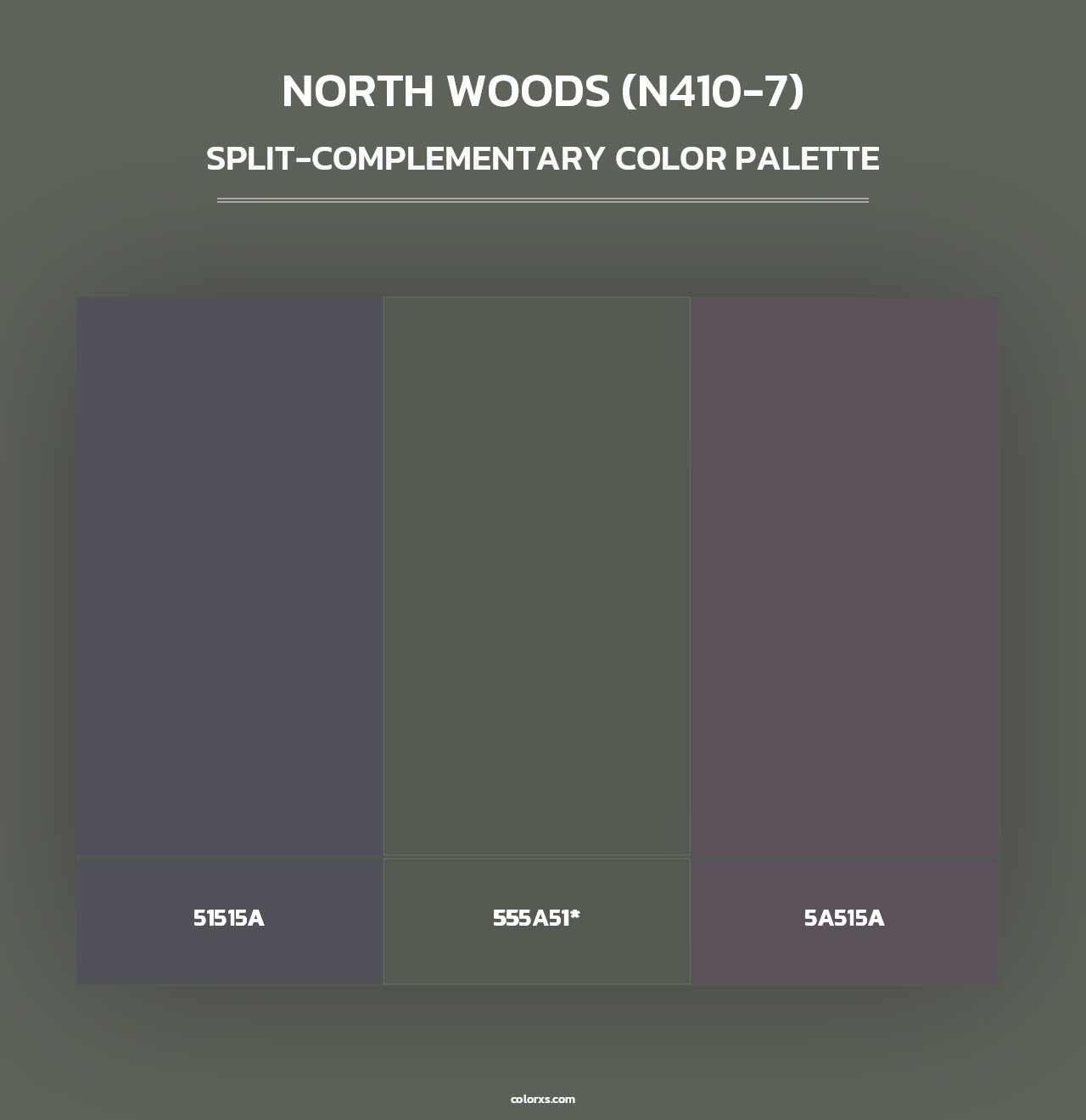 North Woods (N410-7) - Split-Complementary Color Palette