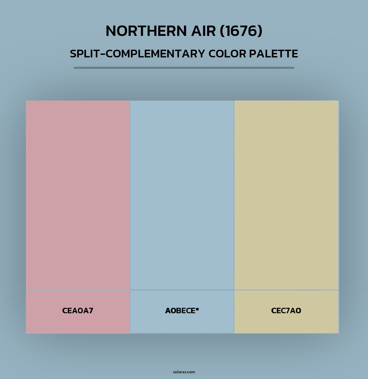 Northern Air (1676) - Split-Complementary Color Palette