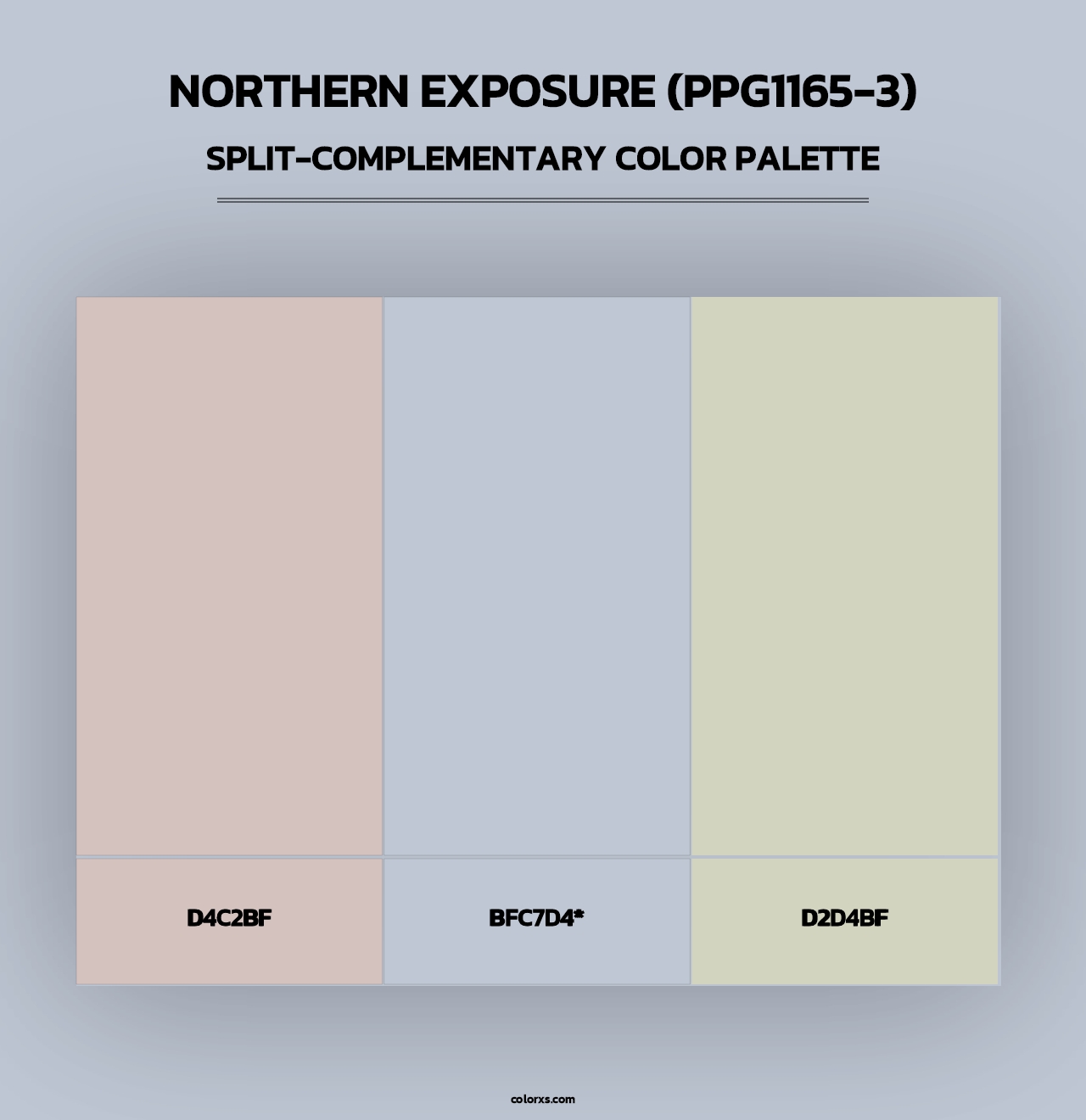 Northern Exposure (PPG1165-3) - Split-Complementary Color Palette