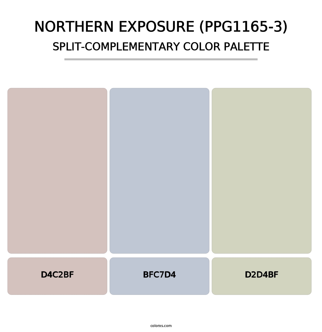 Northern Exposure (PPG1165-3) - Split-Complementary Color Palette