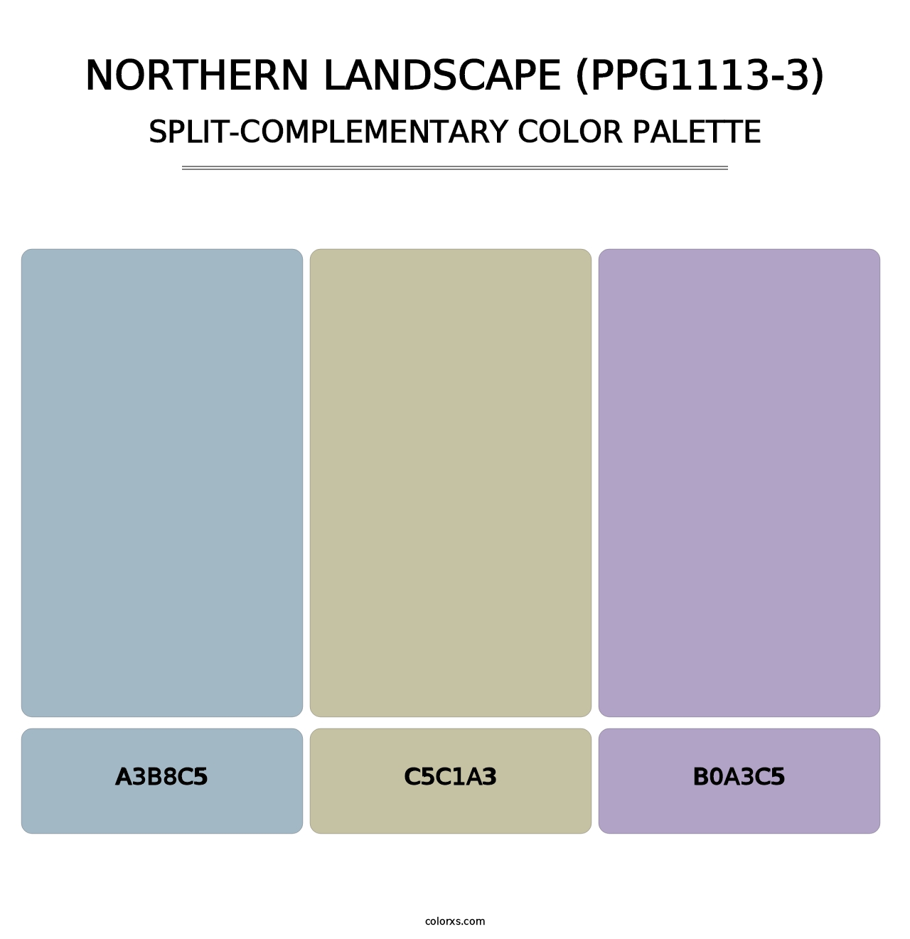 Northern Landscape (PPG1113-3) - Split-Complementary Color Palette