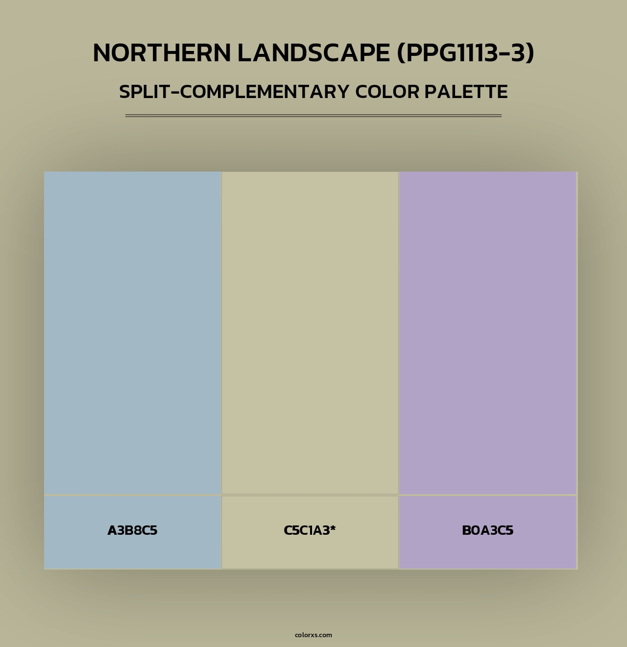 Northern Landscape (PPG1113-3) - Split-Complementary Color Palette