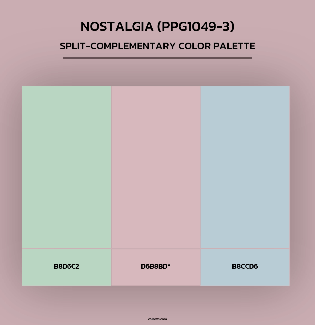 Nostalgia (PPG1049-3) - Split-Complementary Color Palette
