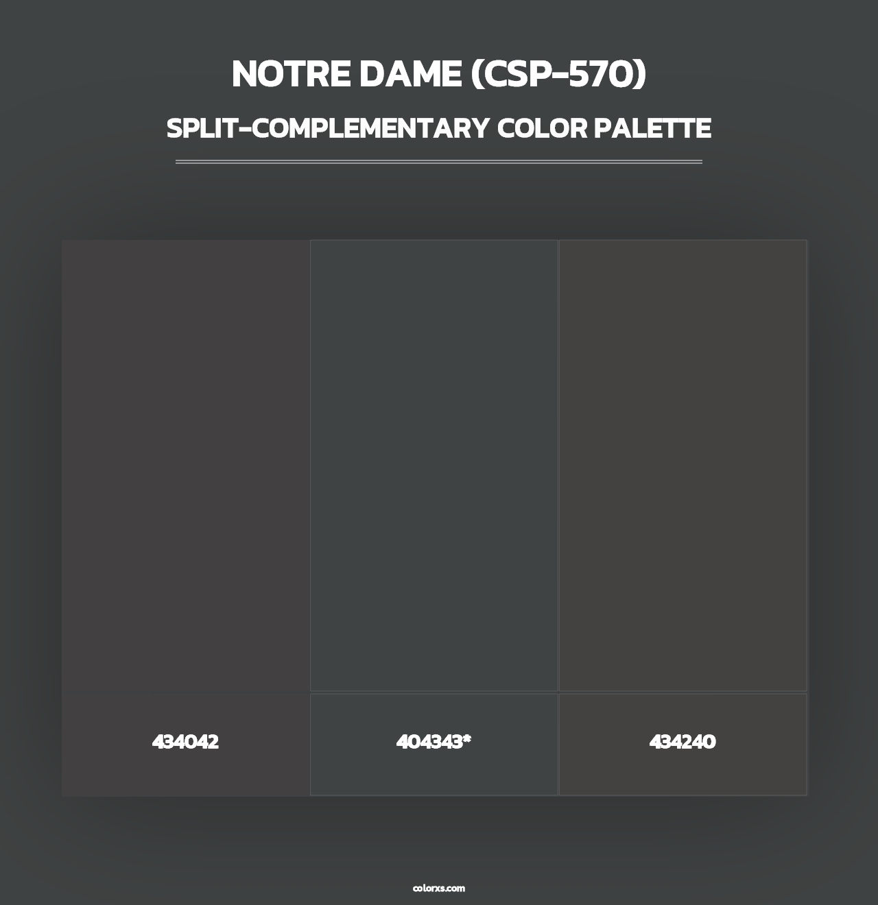 Notre Dame (CSP-570) - Split-Complementary Color Palette