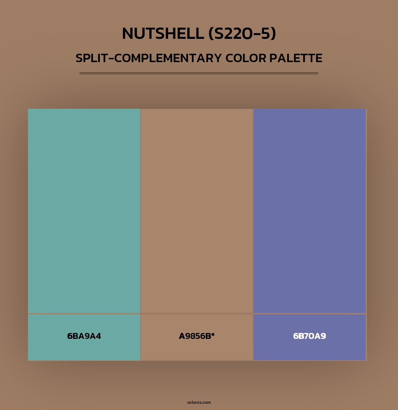 Nutshell (S220-5) - Split-Complementary Color Palette