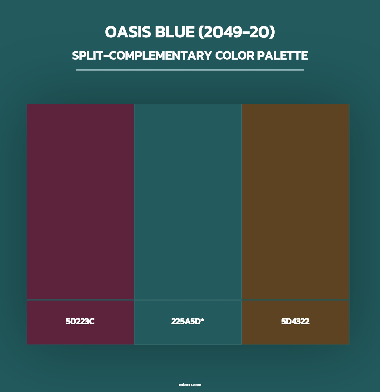 Oasis Blue (2049-20) - Split-Complementary Color Palette