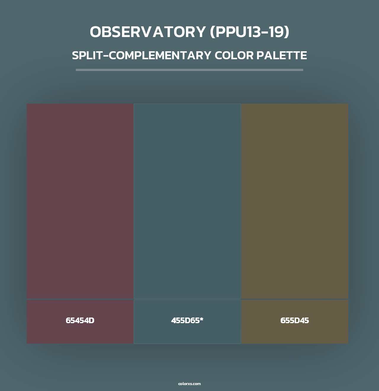 Observatory (PPU13-19) - Split-Complementary Color Palette