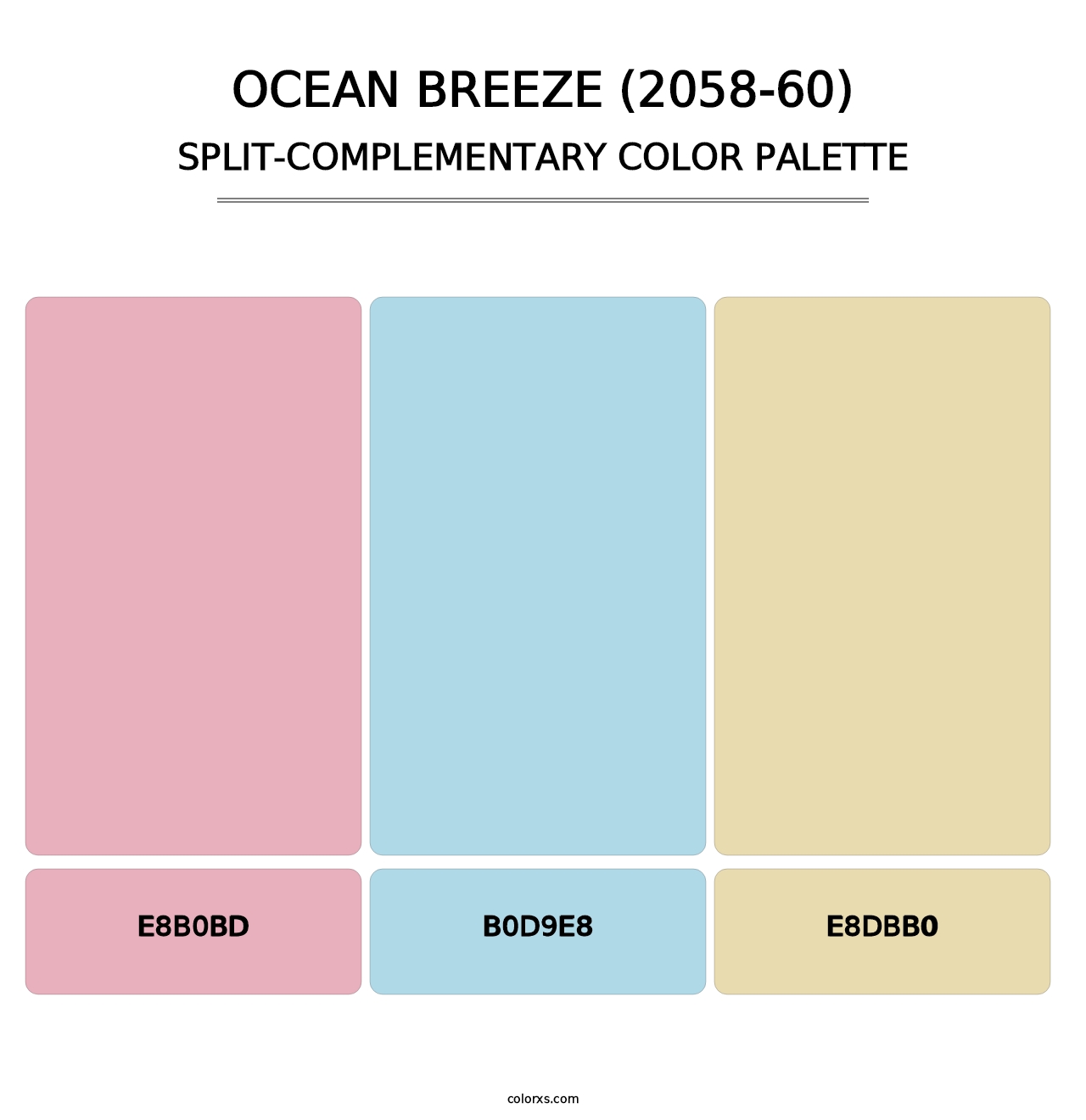 Ocean Breeze (2058-60) - Split-Complementary Color Palette