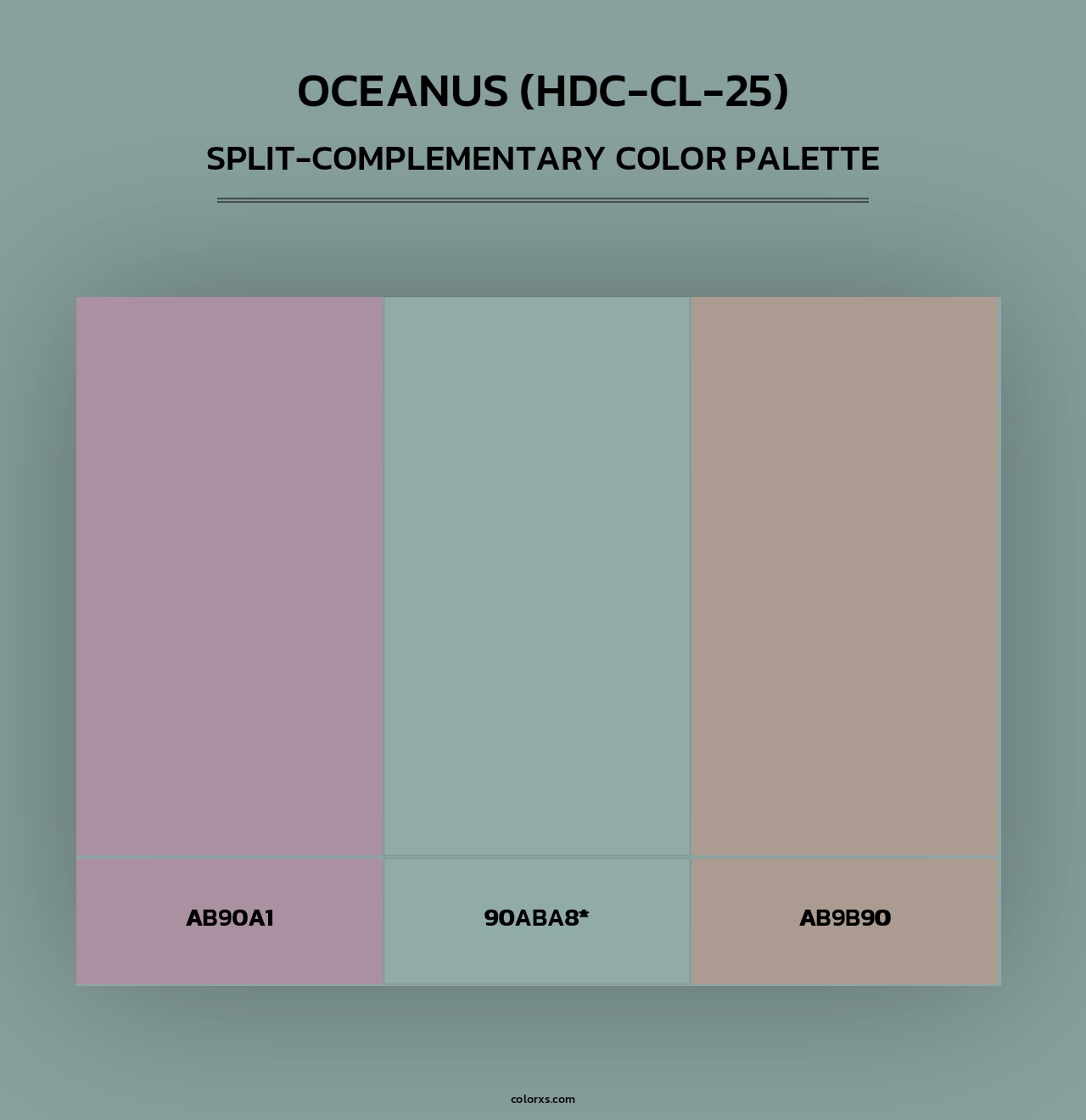 Oceanus (HDC-CL-25) - Split-Complementary Color Palette