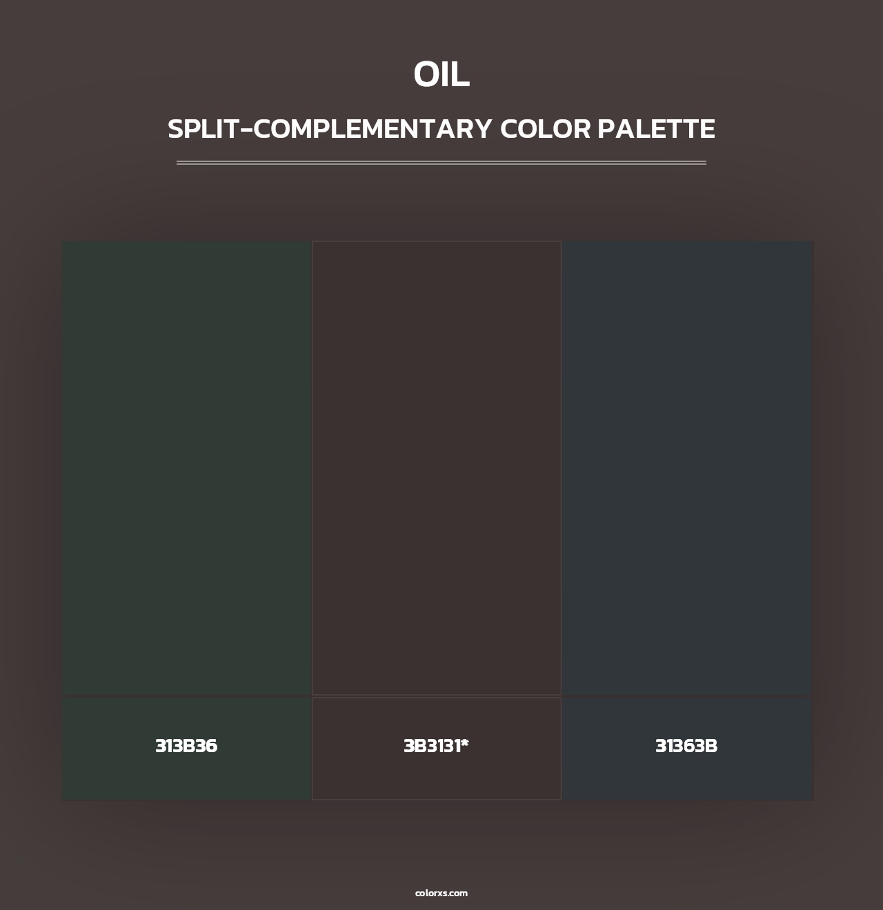 Oil - Split-Complementary Color Palette