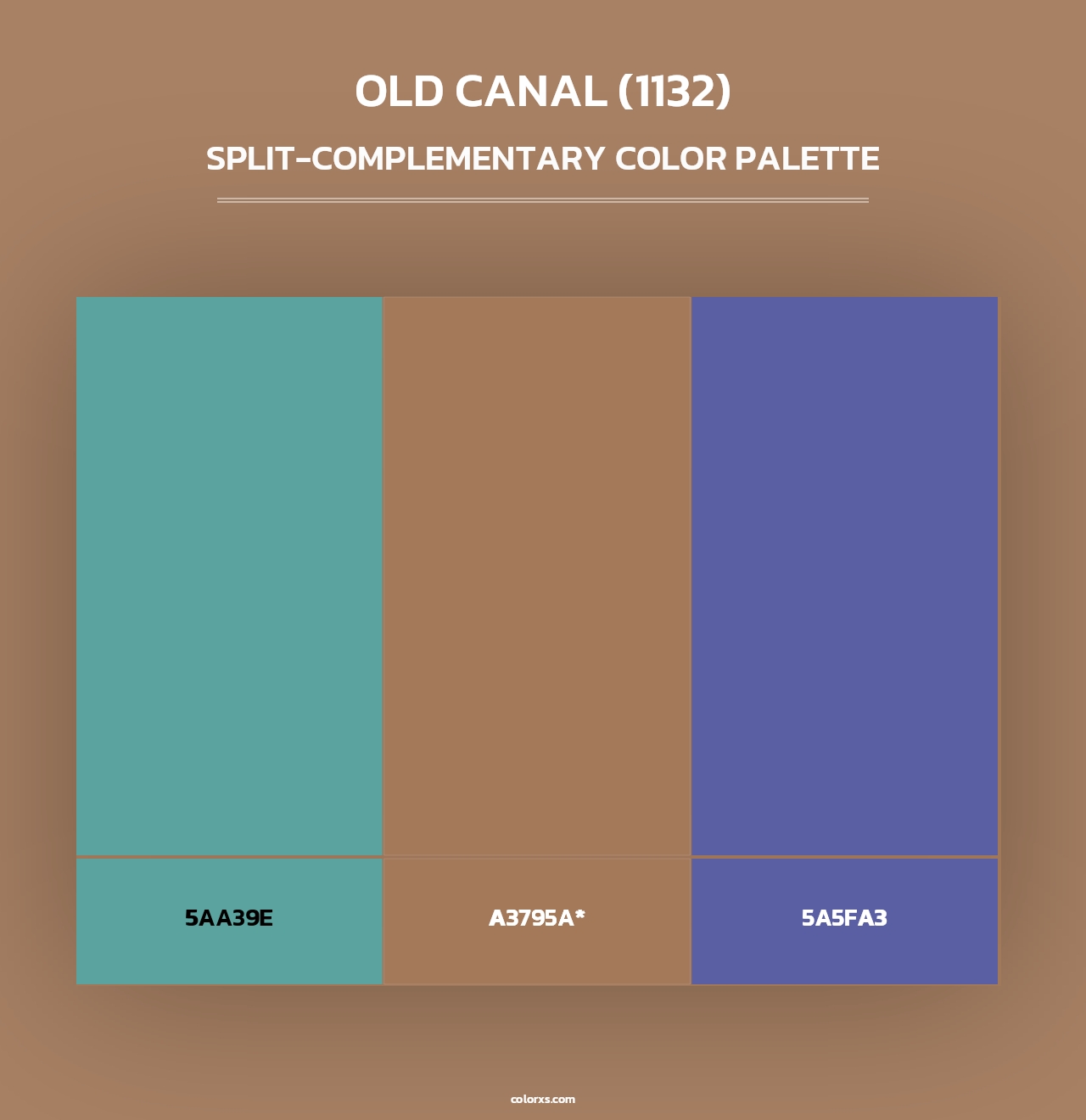 Old Canal (1132) - Split-Complementary Color Palette