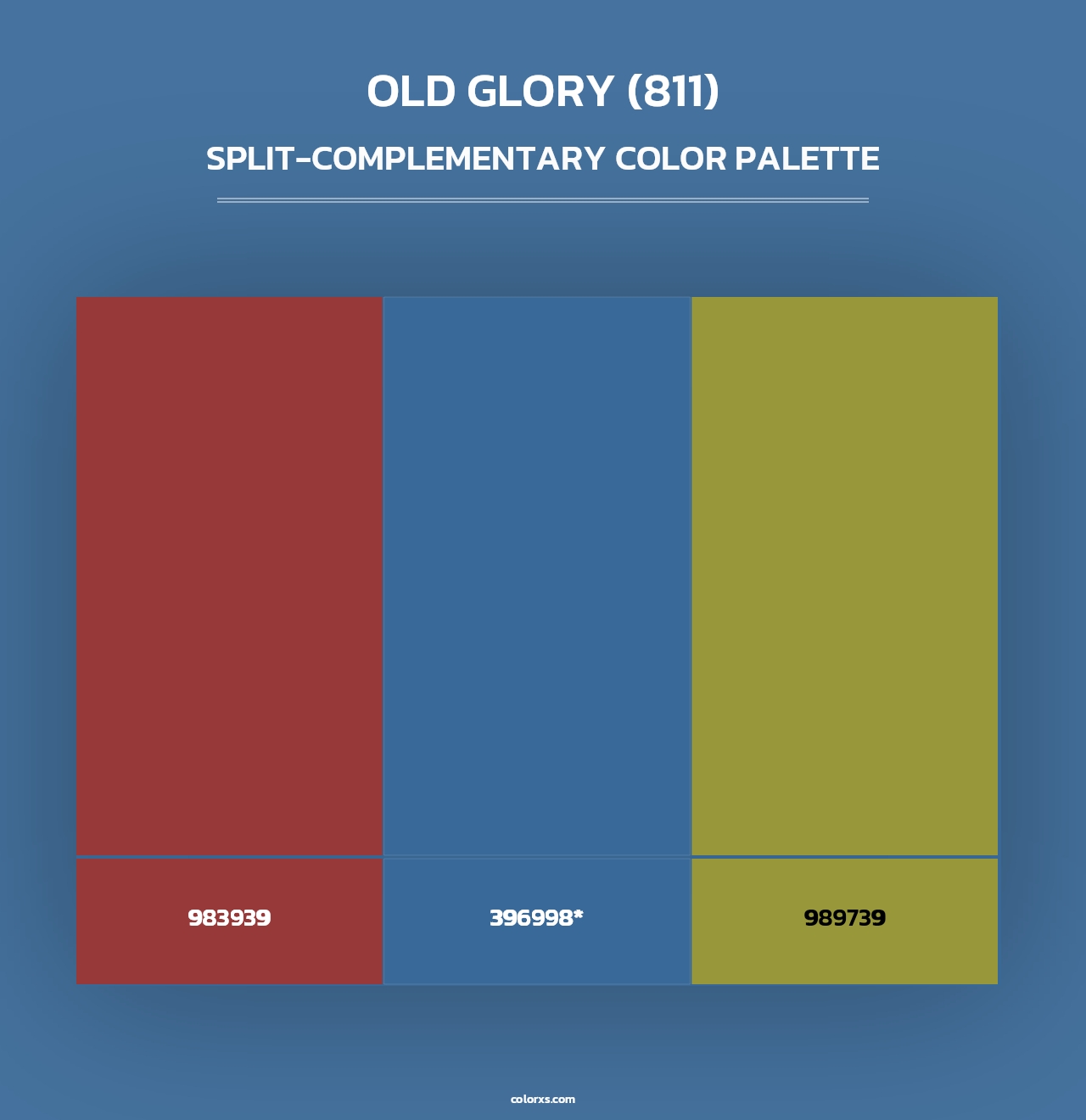 Old Glory (811) - Split-Complementary Color Palette