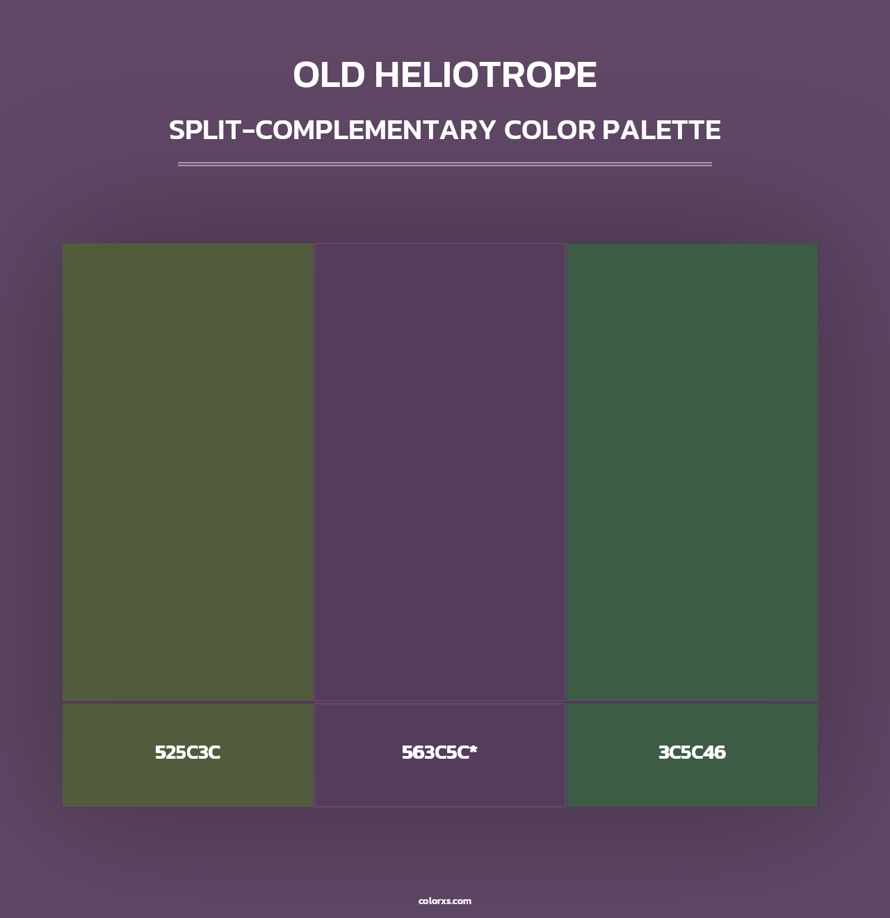 Old Heliotrope - Split-Complementary Color Palette