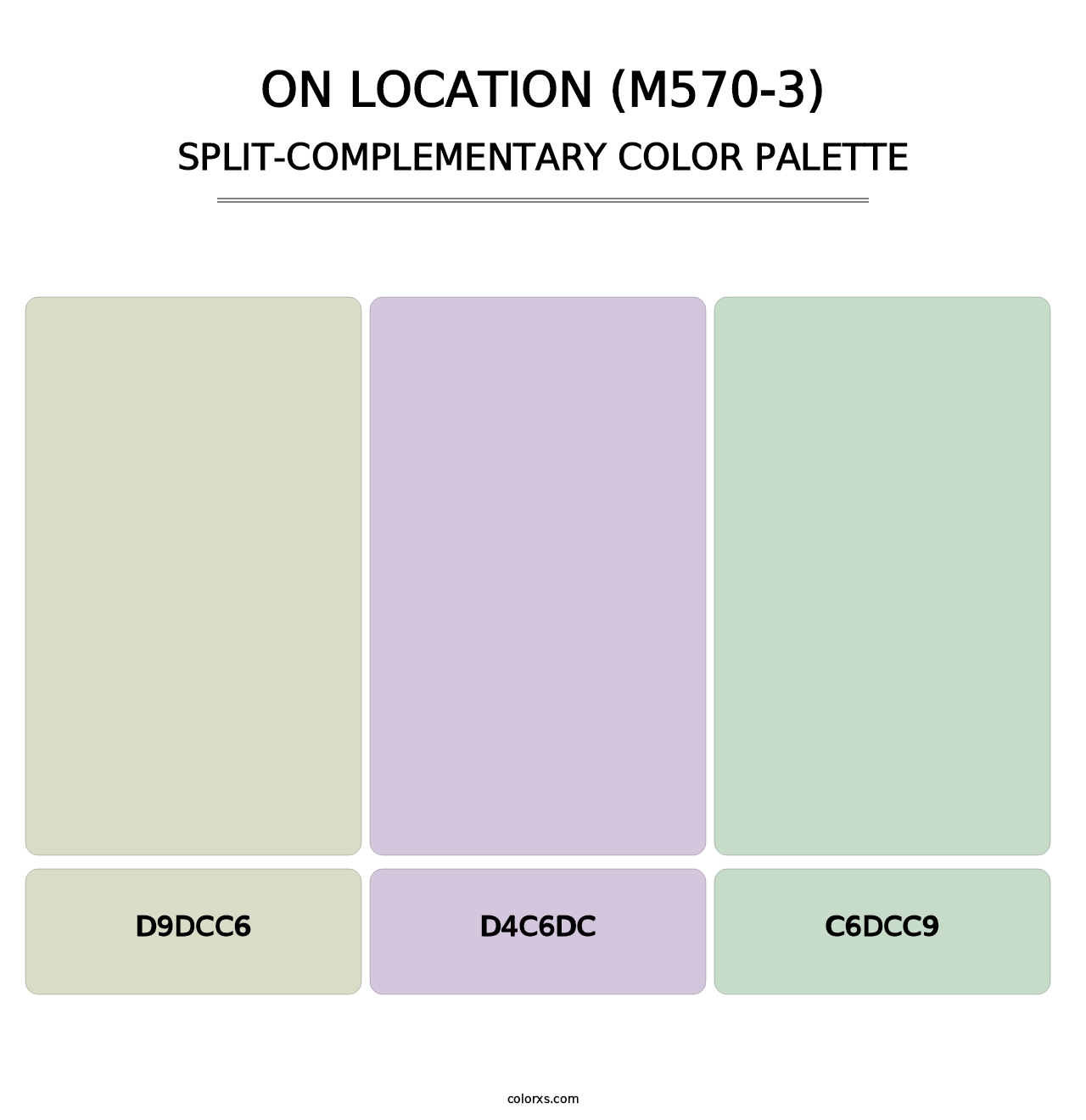 On Location (M570-3) - Split-Complementary Color Palette