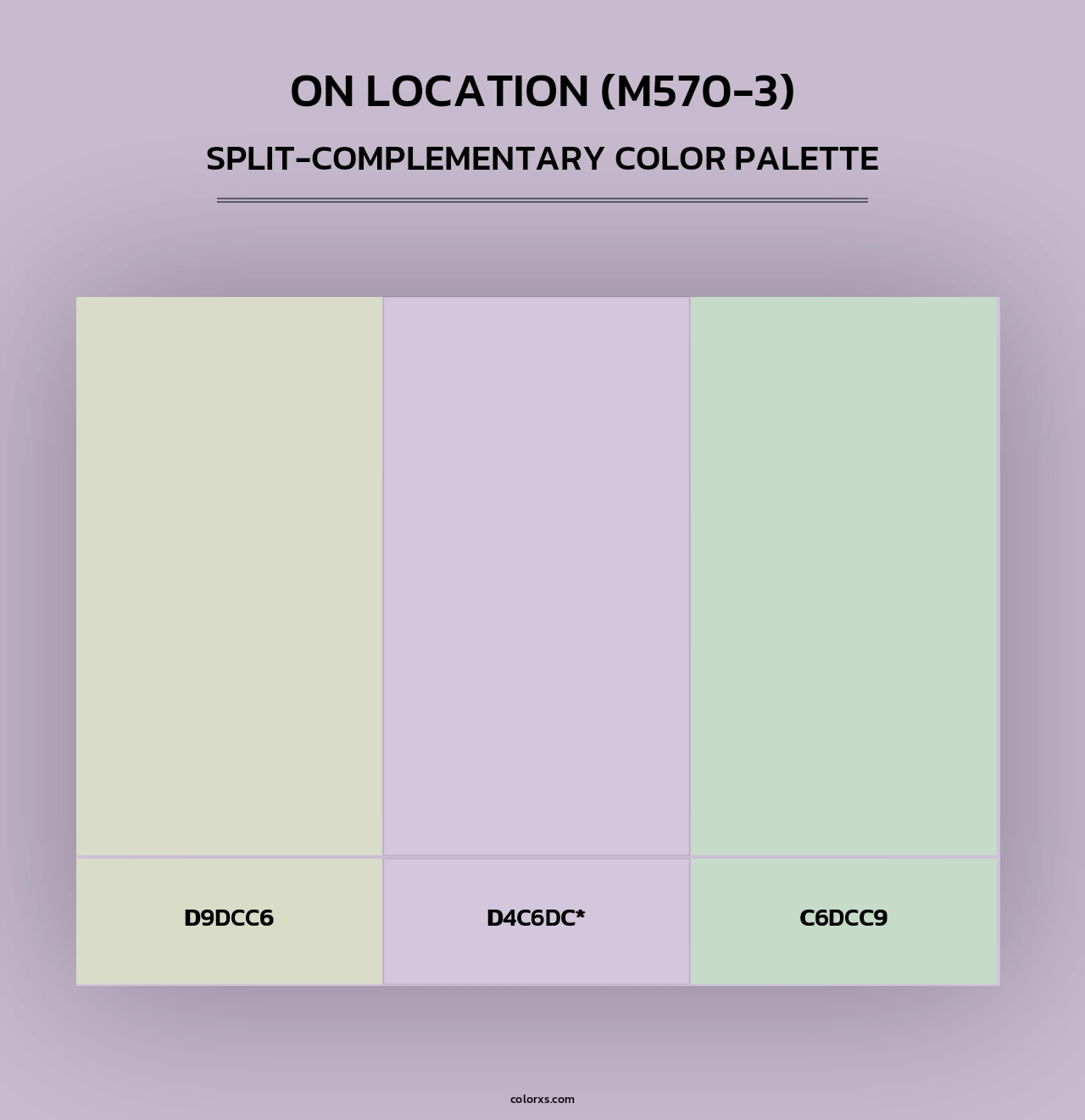 On Location (M570-3) - Split-Complementary Color Palette
