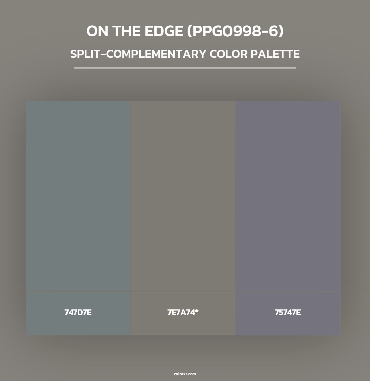 On The Edge (PPG0998-6) - Split-Complementary Color Palette