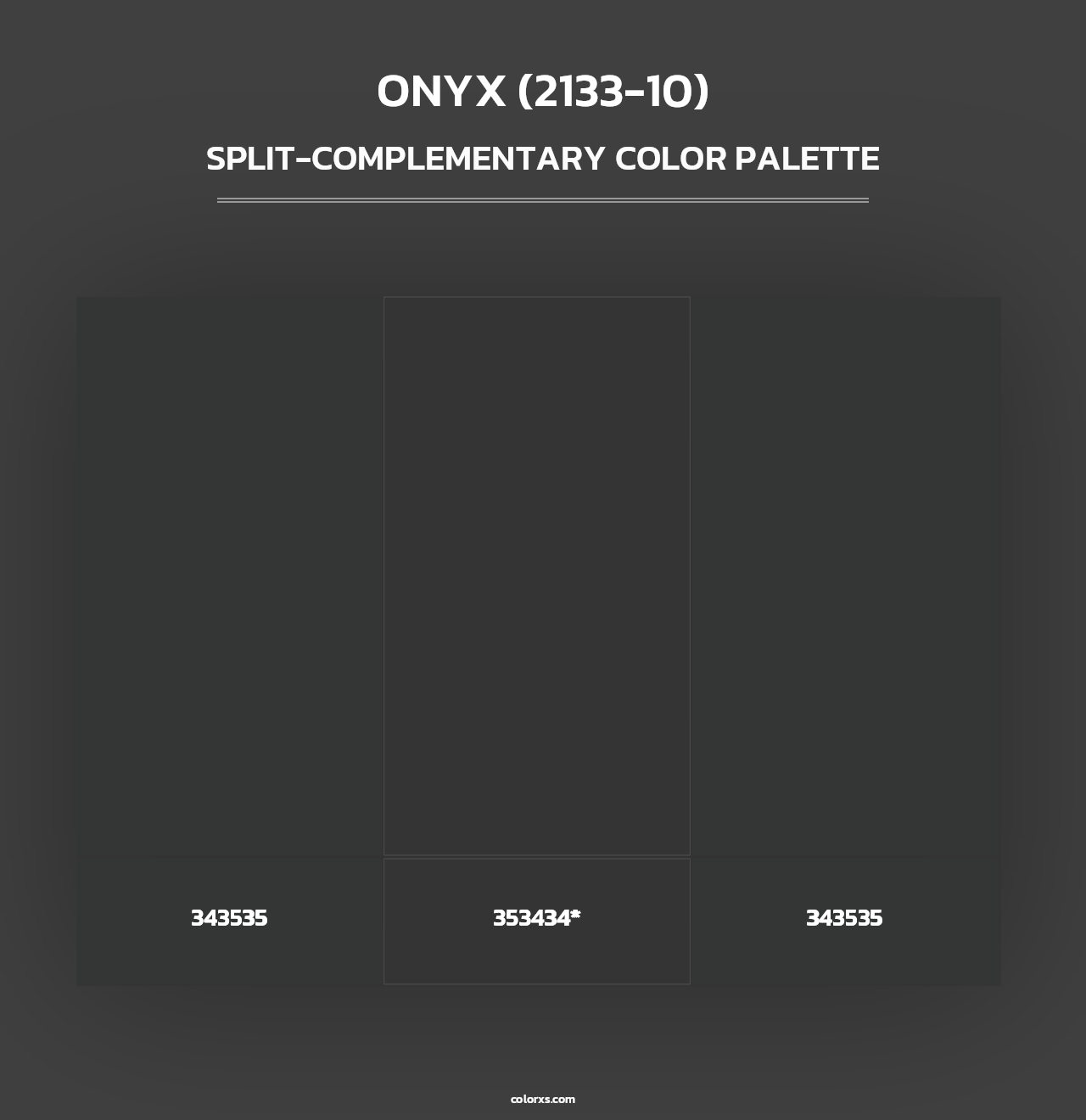 Onyx (2133-10) - Split-Complementary Color Palette