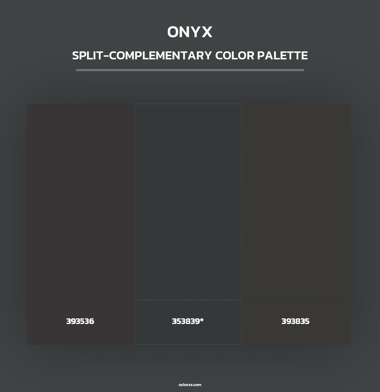 Onyx - Split-Complementary Color Palette
