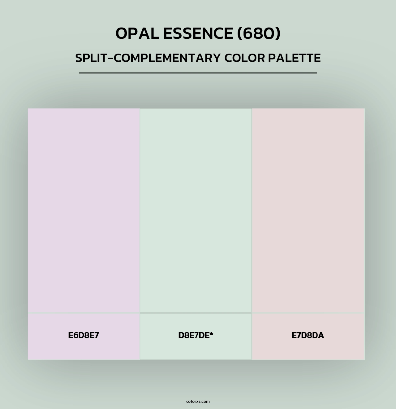 Opal Essence (680) - Split-Complementary Color Palette
