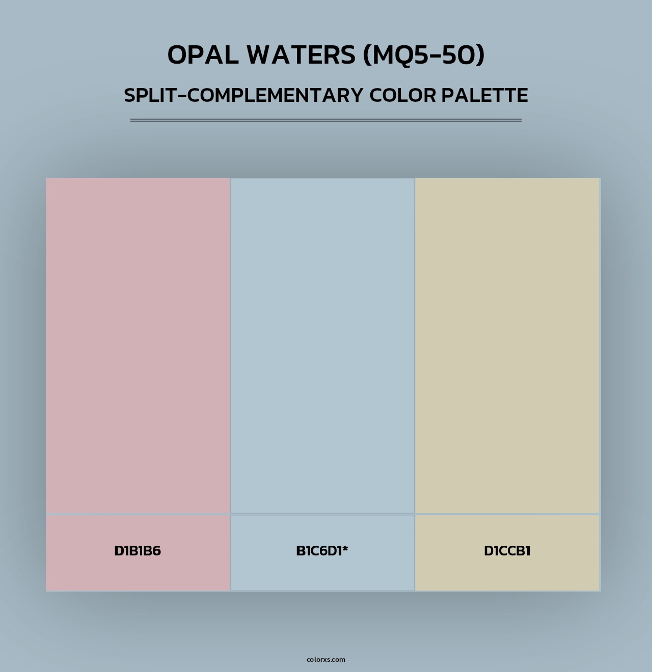 Opal Waters (MQ5-50) - Split-Complementary Color Palette