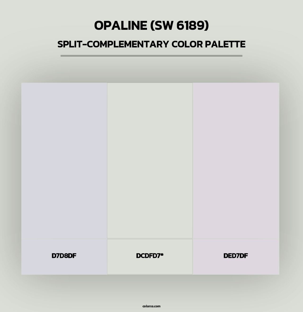 Opaline (SW 6189) - Split-Complementary Color Palette