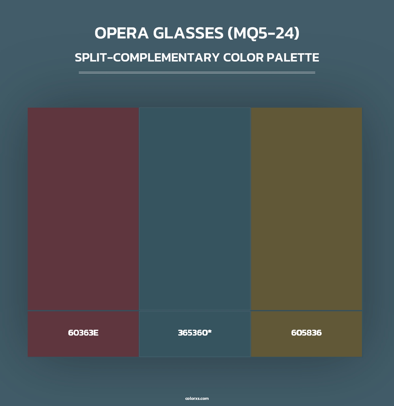 Opera Glasses (MQ5-24) - Split-Complementary Color Palette