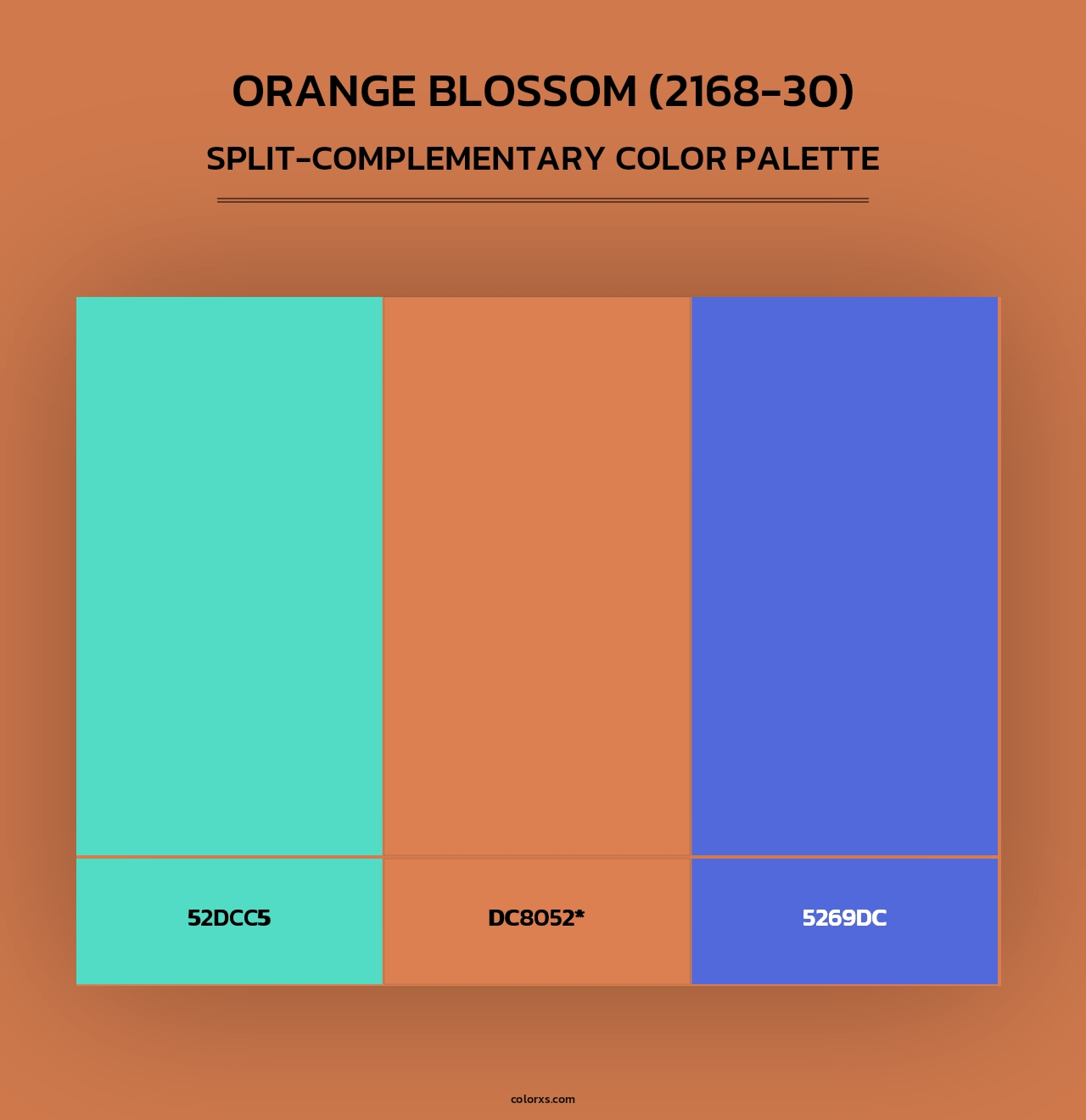 Orange Blossom (2168-30) - Split-Complementary Color Palette