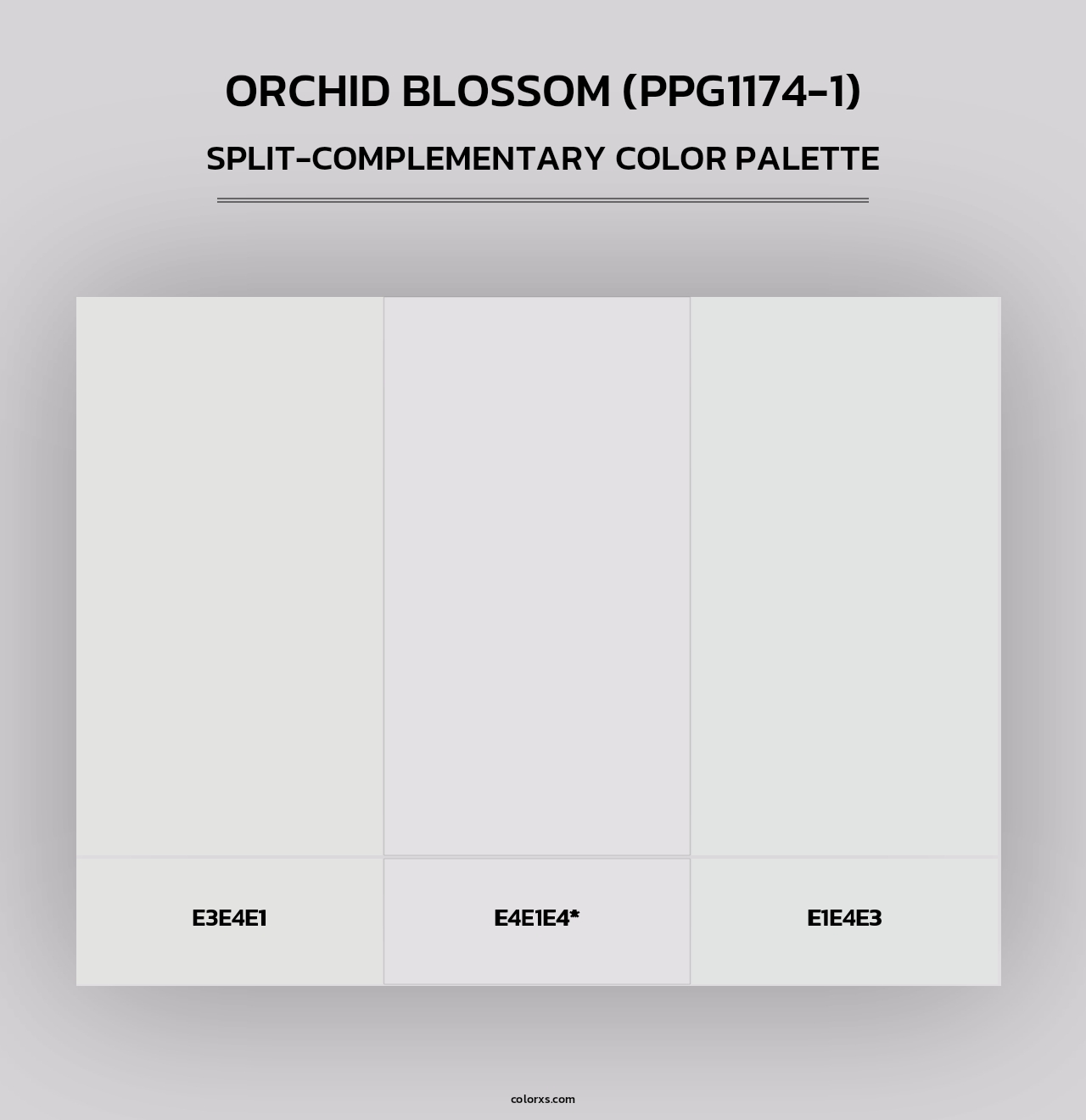 Orchid Blossom (PPG1174-1) - Split-Complementary Color Palette