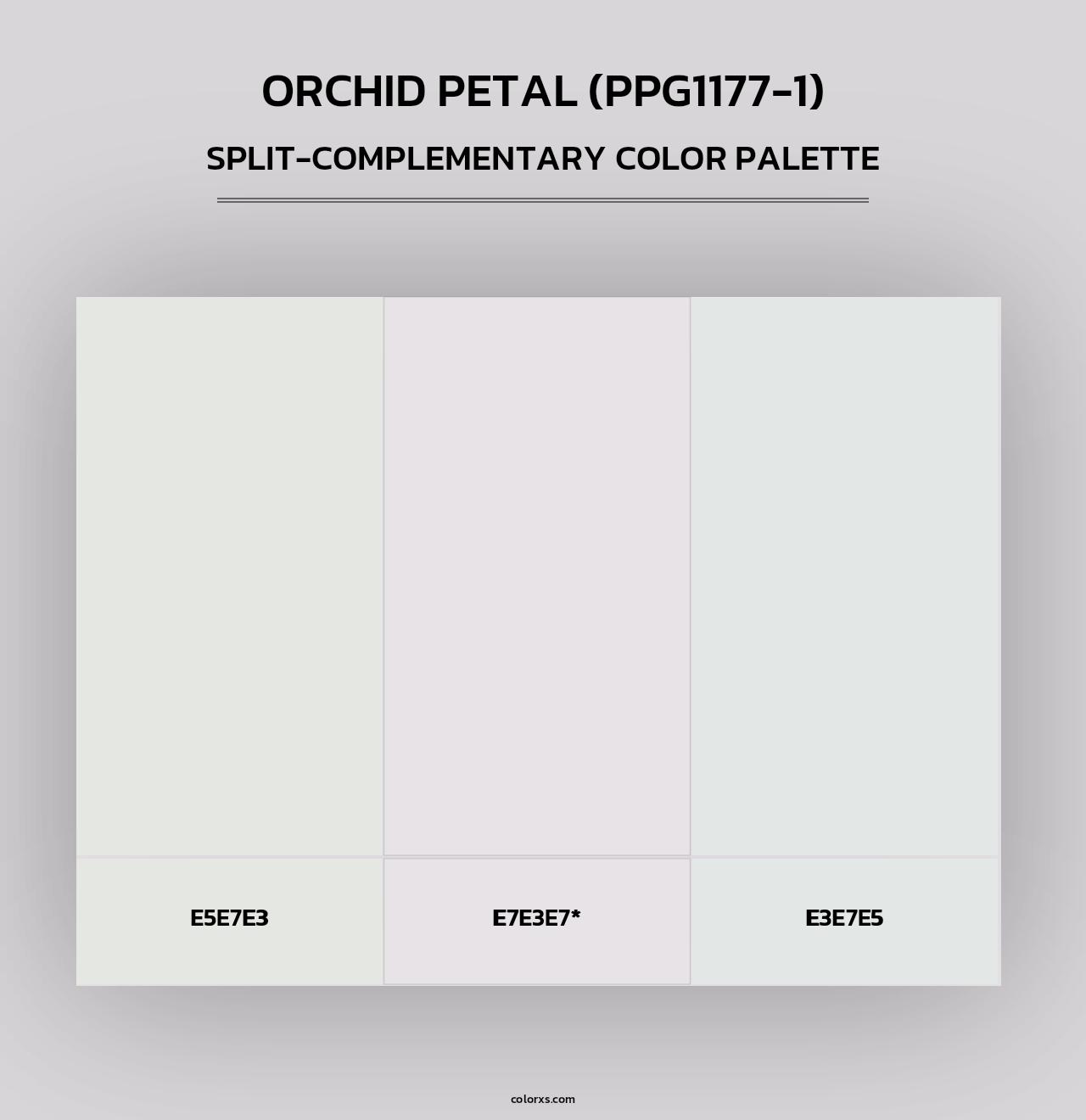 Orchid Petal (PPG1177-1) - Split-Complementary Color Palette