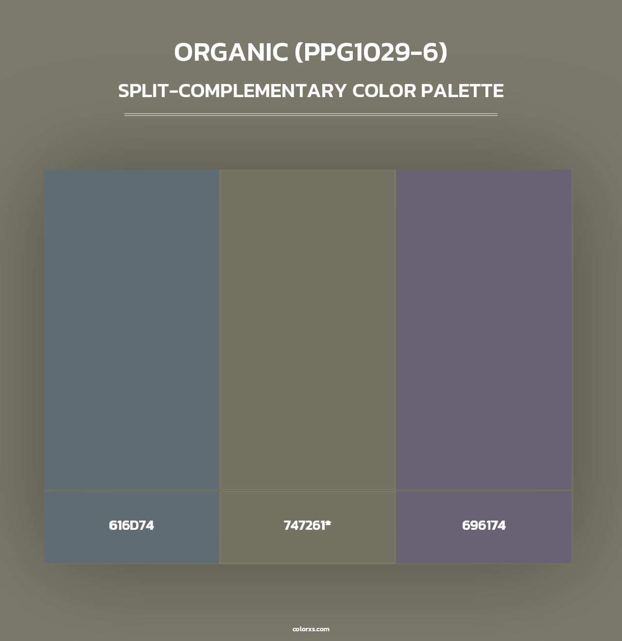 Organic (PPG1029-6) - Split-Complementary Color Palette