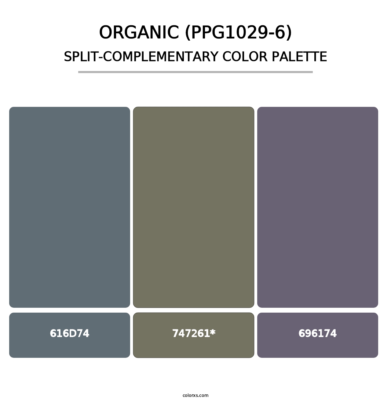 Organic (PPG1029-6) - Split-Complementary Color Palette