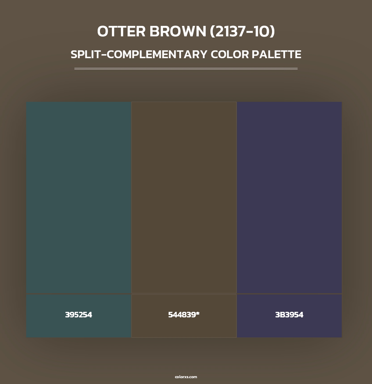 Otter Brown (2137-10) - Split-Complementary Color Palette