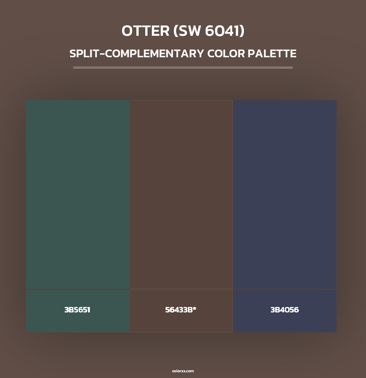 Otter (SW 6041) - Split-Complementary Color Palette