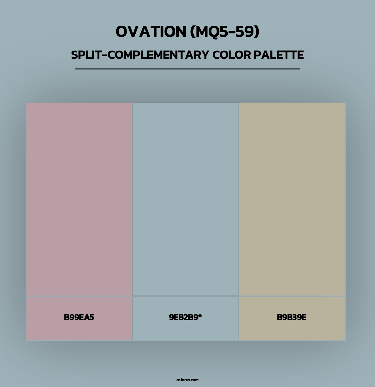 Ovation (MQ5-59) - Split-Complementary Color Palette
