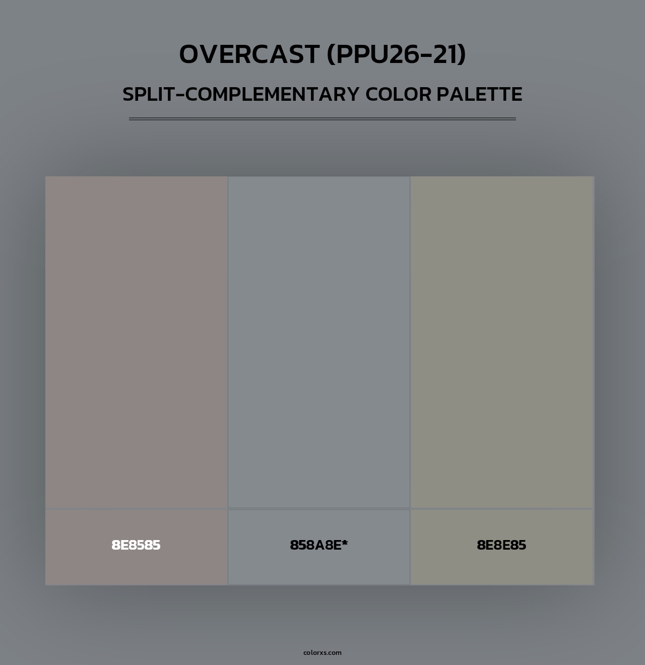 Overcast (PPU26-21) - Split-Complementary Color Palette