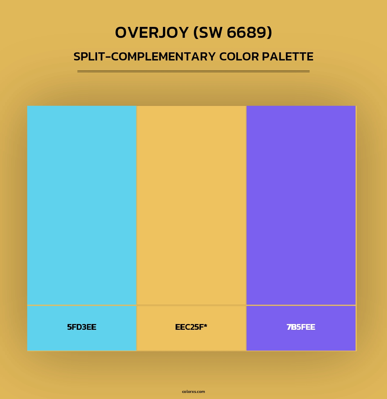 Overjoy (SW 6689) - Split-Complementary Color Palette